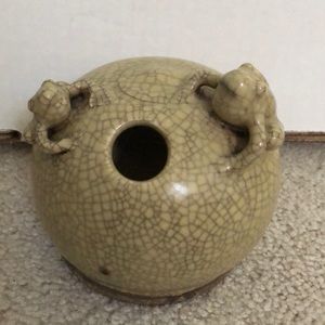 Porcelain Frog Jar